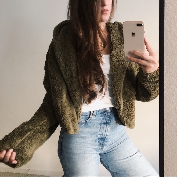 Season's labels Sweaters - Last One L* Jacket Faux fur hoodie jacket